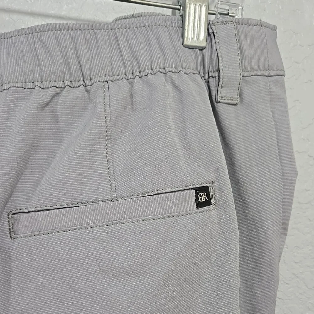 Banana Republic Men's 38 Flat Front Short Gray Comfort Stretch Active Casual